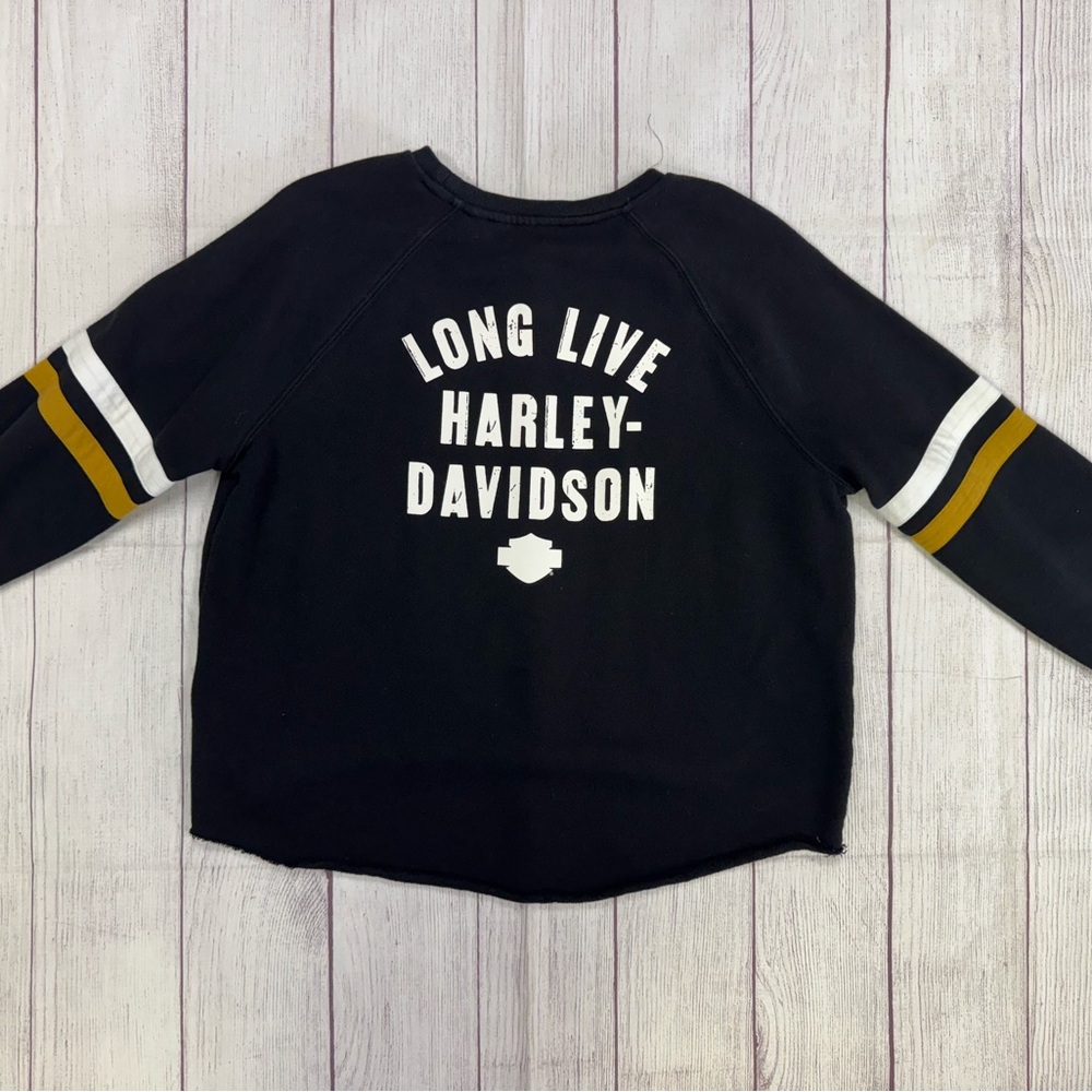 Harley-Davidson “the best of the best” Varsity stripe sweatshirt